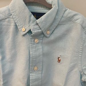 Chambray / Light Blue Polo Button down